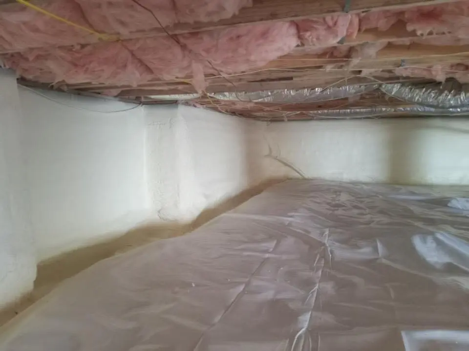 Crawl space encapsulation with closed-cell spray foam for Spray Foam Roofing in Lubbock